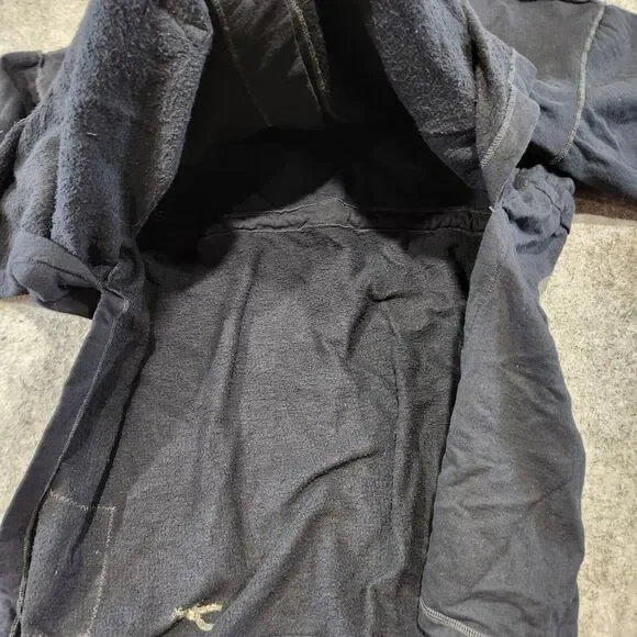 VTG Blue Fish Womens OS One Size Hand Painted Organic Cotton Button Shirt Jacket - Picture 10 of 16